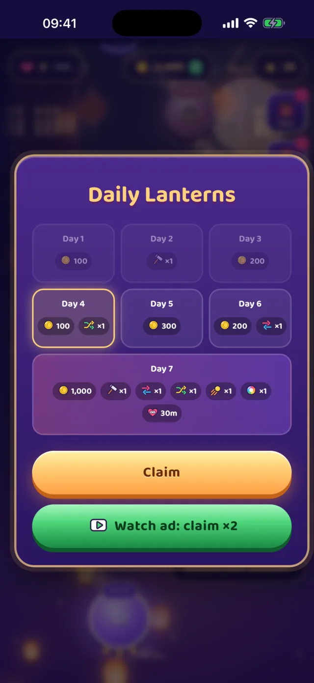 The daily gift calendar